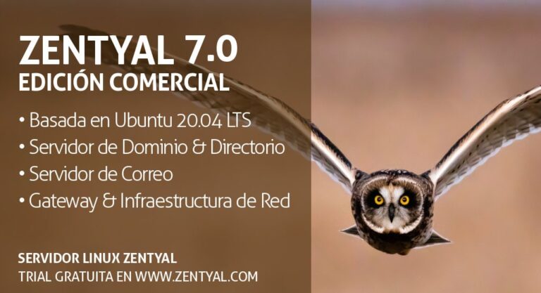 Zentyal Server 7.0 Comercial Ahora Disponible